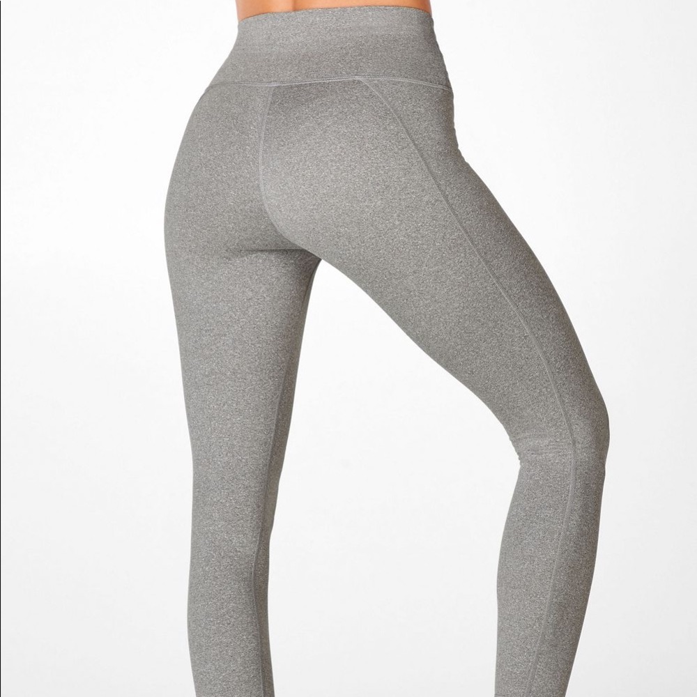 NWOT Heather Gray Fabletics Powerhold Leggings